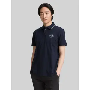 Piqué Polo with Print Tom Tailor image-1