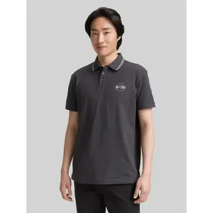 Piqué Polo with Print Tom Tailor image-1