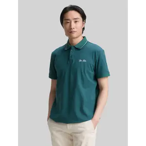 Piqué Polo with Print Tom Tailor image-1
