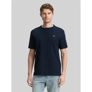T-Shirt with Logo Badge Tom Tailor image-1