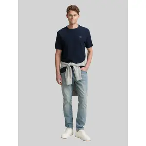 T-Shirt with Logo Badge Tom Tailor image-3