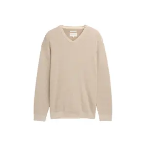 Organic Cotton Knitted V-Neck Pullover Tom Tailor image-0