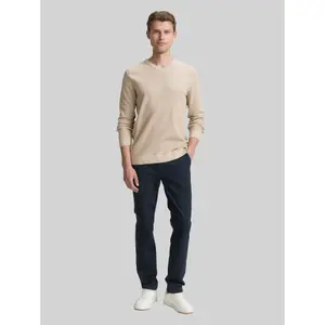 Organic Cotton Knitted V-Neck Pullover Tom Tailor image-3
