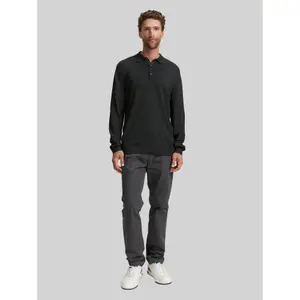 Long Sleeve Fine Knit Polo Tom Tailor image-3