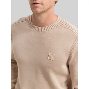 Washed Cotton Knit Sweater Tom Tailor image-4