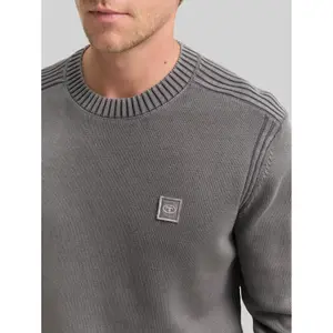 Washed Cotton Knit Sweater Tom Tailor image-4