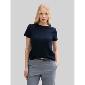 Basic cotton T-shirt for women Tom Tailor image-1