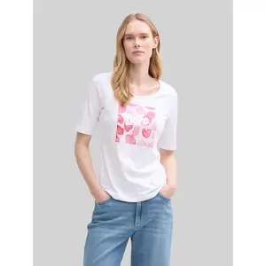 Women's printed T-shirt Tom Tailor Basic image-1