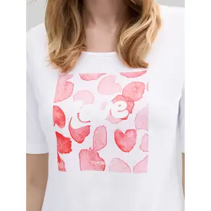 Women's printed T-shirt Tom Tailor Basic image-4