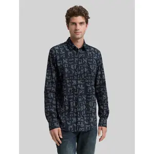 Fitted Printed Long Sleeve Shirt Tom Tailor image-1