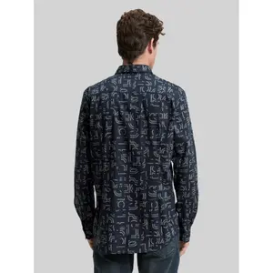 Fitted Printed Long Sleeve Shirt Tom Tailor image-2