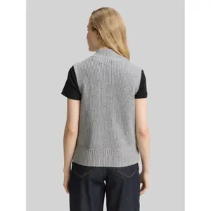 Women's 1/2 Zip Knitted Gilet Tom Tailor image-2
