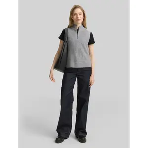 Women's 1/2 Zip Knitted Gilet Tom Tailor image-3