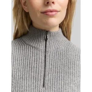 Women's 1/2 Zip Knitted Gilet Tom Tailor image-4