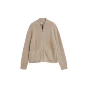 Women's Plush Feather Yarn Zip-Up Cardigan Tom Tailor image-0