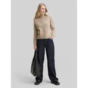 Women's Plush Feather Yarn Zip-Up Cardigan Tom Tailor image-3