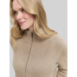 Women's Plush Feather Yarn Zip-Up Cardigan Tom Tailor image-4