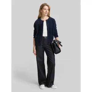 Women's Feather Yarn Cardigan with Button Placket Tom Tailor image-3