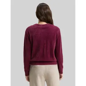 Women's Feather Yarn Cardigan with Button Placket Tom Tailor image-2