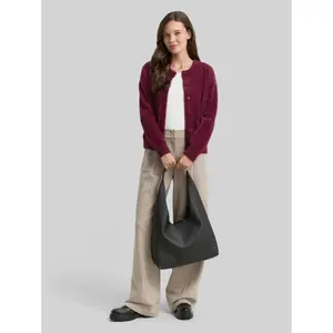 Women's Feather Yarn Cardigan with Button Placket Tom Tailor image-3