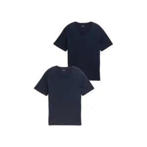 Cotton V-Neck T-Shirt Tom Tailor (x2) image-0