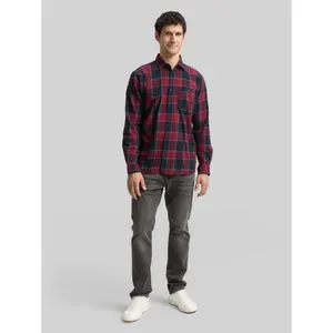 Loose Check Shirt Long Sleeves Tom Tailor image-3