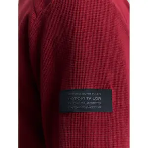 Long Sleeve T-Shirt with Waffle Texture Tom Tailor image-4