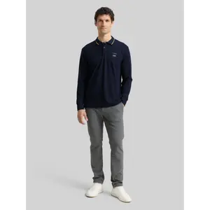 Long sleeve pique polo shirt Tom Tailor image-3