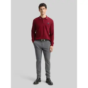 Long sleeve pique polo shirt Tom Tailor image-3