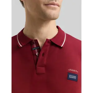 Long sleeve pique polo shirt Tom Tailor image-4