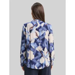 Womens Pleated 3/4 Sleeve V-Neck Blouse Tom Tailor image-2