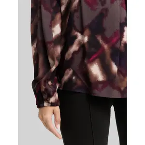 Womens Pleated 3/4 Sleeve V-Neck Blouse Tom Tailor image-4
