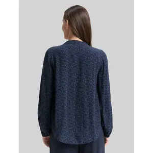 Womens Pleated 3/4 Sleeve V-Neck Blouse Tom Tailor image-2