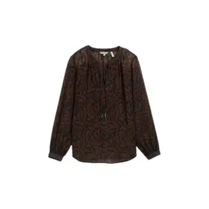 Long Sleeve Leopard Print Chiffon Blouse Women Tom Tailor image-0