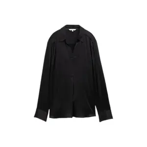 Women's Long Sleeve Crinkled Satin Blouse Tom Tailor image-0