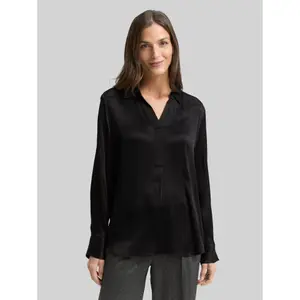 Women's Long Sleeve Crinkled Satin Blouse Tom Tailor image-1
