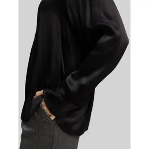 Women's Long Sleeve Crinkled Satin Blouse Tom Tailor image-4