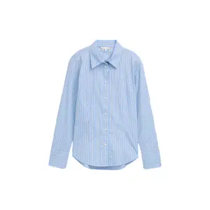 Fitted Long Sleeve Poplin Shirt Women Tom Tailor image-0