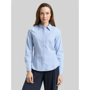 Fitted Long Sleeve Poplin Shirt Women Tom Tailor image-1