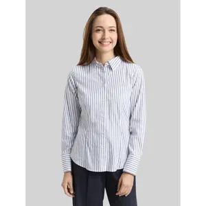 Fitted Long Sleeve Poplin Shirt Women Tom Tailor image-1