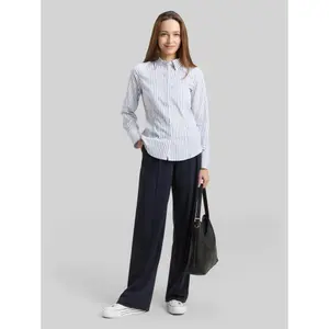Fitted Long Sleeve Poplin Shirt Women Tom Tailor image-3