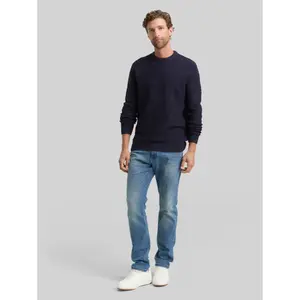 Structured Round Neck Sweater Tom Tailor image-3
