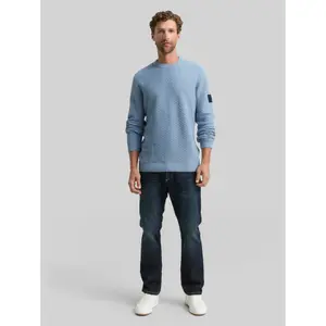 Structured Round Neck Sweater Tom Tailor image-3