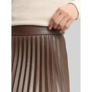 Women's Pleated Leather-Look Skirt Tom Tailor image-3