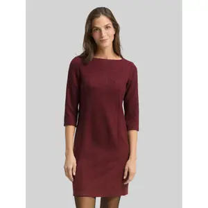Women’s Boat Neck 3/4 Sleeve Tunic Dress Tom Tailor image-1