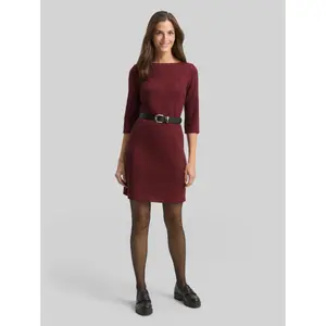 Women’s Boat Neck 3/4 Sleeve Tunic Dress Tom Tailor image-3