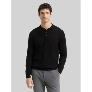Wool Knit Polo Shirt Tom Tailor Mérinos image-1
