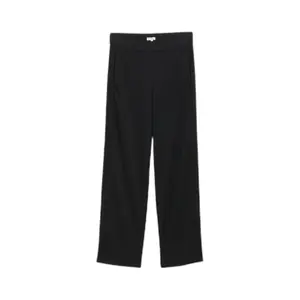 Elastic Waist Straight Leg Trousers with Pleats Women's Tom Tailor image-0