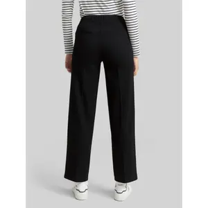 Elastic Waist Straight Leg Trousers with Pleats Women's Tom Tailor image-2