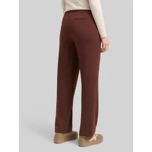 Elastic Waist Straight Leg Trousers with Pleats Women's Tom Tailor image-2